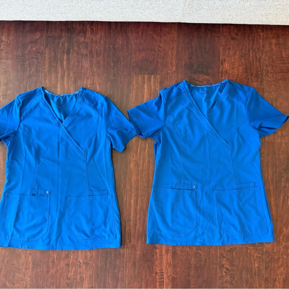 Royal Blue Cherokee Flex Scrub Set - Picture 2 of 3